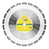 Klingspor 340229 DT 612 UT SUPRA Diamantgroßtrennscheiben für Beton, Altbeton, Armiert, Baustellenmaterialien, Klasse Supra, Standard Turbo, 300mm x 2.8mm x 25.4