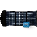 Offgridtec FSP-2 Ultra KIT 120W Faltbares Solarmodul mit Victron MPPT Smartsolar 75/15 Tragegriff und Staufach für Camping Reise Caravan B