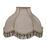 Aspen Creative 30304 Lampenschirm, Glockenform, Übergangs-Design, Beige, 43,2 cm breit, 15,2 x 43,2 x 30,5