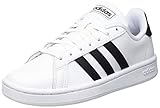 adidas Herren Grand Court Sneaker, Weiß Schwarz, 43 1/3 EU