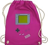 Shirtracer Nerd Geschenke - Gameboy - Unisize - Fuchsia - 90er rucksack - WM110 - Turnbeutel und Stoffbeutel aus Baumw