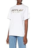 Replay Damen W3522 .000.23062 T-Shirt, Weiß (001 White), S