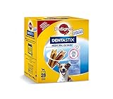 Pedigree Dentastix Snack für die Oralhygiene für kleine Hunde, 4 Packungen à 28 Stück