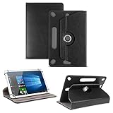 NAUC Schutzhülle kompatibel für Jay-tech G10.11 LTE G10.10 Tasche Standfunktion Hülle Tablet Stand Etui Cover Schutz Case 360° drehbar, Farben:Schw