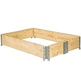 TecTake Hochbeet Rahmen faltbar 120 x 80 x 19 cm - Diverse Mengen - (1x Hochbeet | Nr. 402270)