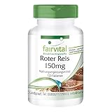 Roter Reis Extrakt 150mg - HOCHDOSIERT mit 4,5mg Monacolin K - Monascus purpureus - VEGAN - 120 Tab