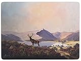 Creative Tops Highland Stag 4er-Set große Tischsets mit Korkrückseite, 40 x 29 cm (15¾ x 11¼ Zoll)