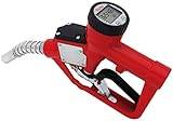 BLUREA Automatische Diesel-Zapfpistole mit digitalem Zählwerk 1' IG, Retro-Design, bis zu 60 Liter pro Minute an Durchfluss, Hebelschutz, Zapfventilautomatik