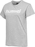 Hummel Damen Hmlgo Cotton Logo T shirts, Grey Melange, XXL EU