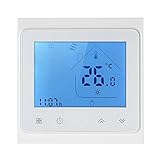 Pilvnar Smart Home Thermostate, 5A Intelligente Heizungssteuerung für Fussbodenheizung Wasser Heizung, mit Touchscreen-LCD-Anzeige Wöchentlicher programmierbarer, energiesparender Temperaturreg
