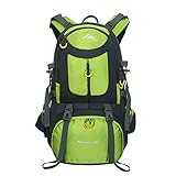 JSX 50L Große Kapazität Wanderrucksack Outdoor Wasserdicht Camping Wandern Bergsteigen Tasche 5 Farben Geeignet für Männer und Frauen, B