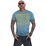 Yakuza Herren Dog Burnout T-Shirt, Biscay Bay, XXL