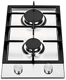 K&H® Domino Edelstahl Gaskochfeld Erdgas 2Z-KHSS