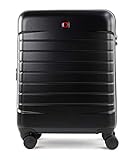 WENGER 610109 LYNE 41 Liter Carry-On, Schalenkoffer in Handgepäckgrösse mit TSA-Schloss, Schwarz, OneS