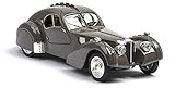 Friday 1:28 Bugatti Typ 57SC Druckguss Vintage Auto Modell Atlantic Pull Back Spielzeug mit Sound Licht Classic Car Toys (Farbe: E)