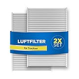 Luftfilter 2x Filter für Trockner Ersatz für Bosch 00481723 481723 Siemens Neckermann Lloyds Air-Filter Set 140x95x17