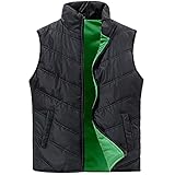 Damen Steppweste Daunenweste Mantel Winter Leichte Kurz Weste Jacke mit Reißverschluss Ärmellose Tragbare Slim Fit Steppjacke Damen Winddichte Packbare Oberteile Warmer Daunenmantel mit T