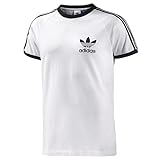 Adidas - T-Shirts mit Rundhalsausschnitt - Herren - Weisses Baumwoll T-Shirt Sport Originals für herren - XL