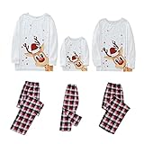 Mutter Weihnachts Pyjama Couple Weihnachtspyjama Familie Set Schlafanzug Lang Outfit Winter Damen Herren Kinder Nachtwäsche Nachthemd Hausanzug Schlafanzüge Family Weihnachts Sleepwear S