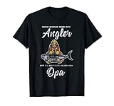 Herren Angler Opa Rentner Großvater Angeln Geschenk Fischen Outfit T-S