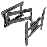 XTRARM TiTon F 80 cm Wandabstand, TV Wandhalterung, Langer Schwenkarm, neigen, schwenken, rotieren, ausziehen, TV ca. 32-75 Zoll bis 60kg, bis VESA 400x400mm, TV-Halterung