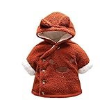 Gyratedream Kleinkinder Baby Jungen Mädchen Kapuzen Fleece Jacken Kinder Leichter Mantel Winter Warme Oberbekleidung Parkas Kleinkind Kinder Reißverschluss Kleidung