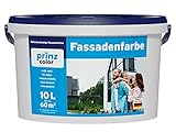 prinzcolor Fassadenfarbe Aussenfarbe Fassadenwetterschutz weiß Weiß 10