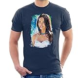VINTRO Megan Fox T-Shirt Original-Porträt von Sidney Maurer (Marine,XL)