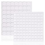 156 Stück Selbstklebende Klebepunkte, 10mm/15mmWasserdichte Doppelseitige Sticker Keine Spuren Punkt Aufkleber Starke Haftung Ablösbar für Ballon, Papier, Glas, Metall, DIY B