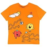 Mr Men & Little Miss Herr Happy Herr Strong Herr Tickle Fußball Mädchen-T-Shirt Orange 2-3 Jahre | Geschenkidee für Mädchen, Classic Book