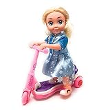 Kid's Princess Scooter Doll, Remote Control Universal Scooter Doll, Glowing Music Cute Girl Doll Toy, Cinderella's Sweet Scooter Doll, Children Over 3 Years Old Educational Toy