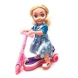 Kid's Princess Scooter Doll, Remote Control Universal Scooter Doll, Glowing Music Cute Girl Doll Toy, Cinderella's Sweet Scooter Doll, Children Over 3 Years Old Educational Toy