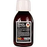 Glycerin 99,5% 100ml, Pflanzliches Glyzerin Glycerol flüssig transparent Liquid Base VG 0,1L-Flasche (Inhalt 120g)