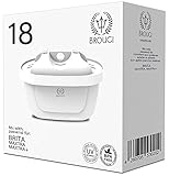 18 x BROUGI Wasserfilter kompatibel mit AMAZON BASICS Wasserfilterkartusche BRITA MAXTRA+ Plus Style Marella Flow Aluna Elemaris Wassertank alternative Kartuschen (18er Pack)