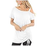 Damen Kleider Damen Kontrast-Spitzen Crop cami top bauchfrei Tanktop Camisole spaghettiträger wickel sommertop untertops Sport Bekleidung Frauen Shirt Damen Langarm Seide(#220119+07-Tshirts-A06, L)