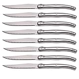 LCCDSD Bestecksets Steakmesser Set Edelstahl Abendessen Messer Silber Geschirr Küchentisch Messer Hohlgriff 9 Zoll 23 cm 6-10 Stücke (Color : 8pcs)