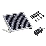 Solar Springbrunnen Gartenteich Solar Teichpumpe 10W 1350L/H Garten Wasserpumpe Solarpumpe DC 24V Brunnen Schwimmender Fontäne Pump