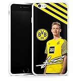 DeinDesign Silikon Hülle kompatibel mit Apple iPhone 6s Case weiß Handyhülle Julian Brandt Borussia Dortmund BVB