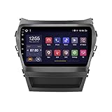 HGKHJ 9-Zoll-Auto Multimedia-Player GPS-Navigationssystem, Android 10 Auto-DVD-Radio-Video-Stereo-Audioplayer für Hyundai Santa Fe 2013-2017, Support Google Service B