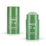 Ulikey 2 Stück Grüner Tee Purifying Clay Stick Mask Ölkontrolle Gesichts, Anti-Akne-Stick Deep Cleansing Maske, Befeuchtet Fine Solid Mask, Cleansing Solid Mask für alle Hauttyp