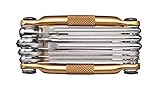 Crank Brothers Multi-10 Multitool, Gold, one S