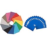 Oxford Schnellhefter A4, aus Karton, sortiert mit 12 Farben, 25 Stück & Schule Schulheft A4, liniert mit Rand, Lineatur 25, 16 Blatt, hochwertiges 90 g/m² Papier, blau, 15er Pack