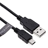 Mini USB Kabel Kompatibel mit Garmin nuvi 42, 52, 52LM, 54LM, 55LM, 68LM, 860, 1270, 1290, 1310, 1340, 1370, 1410, 1440, 1490, 1695, 2200, 2415, 2445, 2455, 2460T, 2475LT GPS Edge 200, 500, 510 (1m)