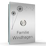 Aufputz Edelstahl Türklingel 110x160mm mit LED Taster C