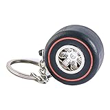 MJ Monaco-Reifen Schlüsselanhänger mit rotem Ring und M