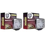 2x 27W Quadrat LED Arbeitsscheinwerfer 12V 24V Offroad Flutlicht Arbeitslicht 2500LM IP67 Auto Scheinwerfer Lampe 6500K Weiß