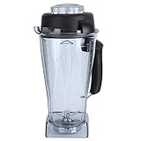 Mixer-Ersatz für die Küche,64oz Transparenter Mixbehälter ohne Tropfauslauf,Mixer-Zubehör auf der Arbeitsplatte für Smoothies,Gefrorenes Obst,Crushing Ice,Kompatibel mit Vitamix