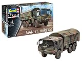 Revell 03291 Man 7t milgl 6x6 originalgetreuer Modellbausatz für Fortgeschrittene, unlack