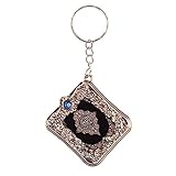 U/K PULABO Schlüsselbund Vintage Mini Buch Koran Anhänger Charm Bag Geldbörse Auto Dekor Geschenk Exquisite Verarbeitung Fortg