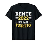 Rente 2022 ich habe fertig für Rentner T-S
